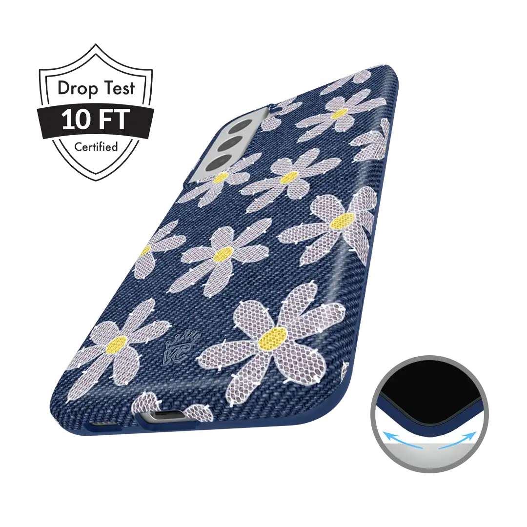 Denim Daisy Samsung Case