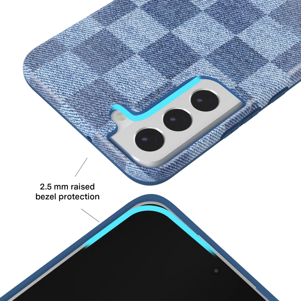 Denim Vibe Checkered Samsung Case