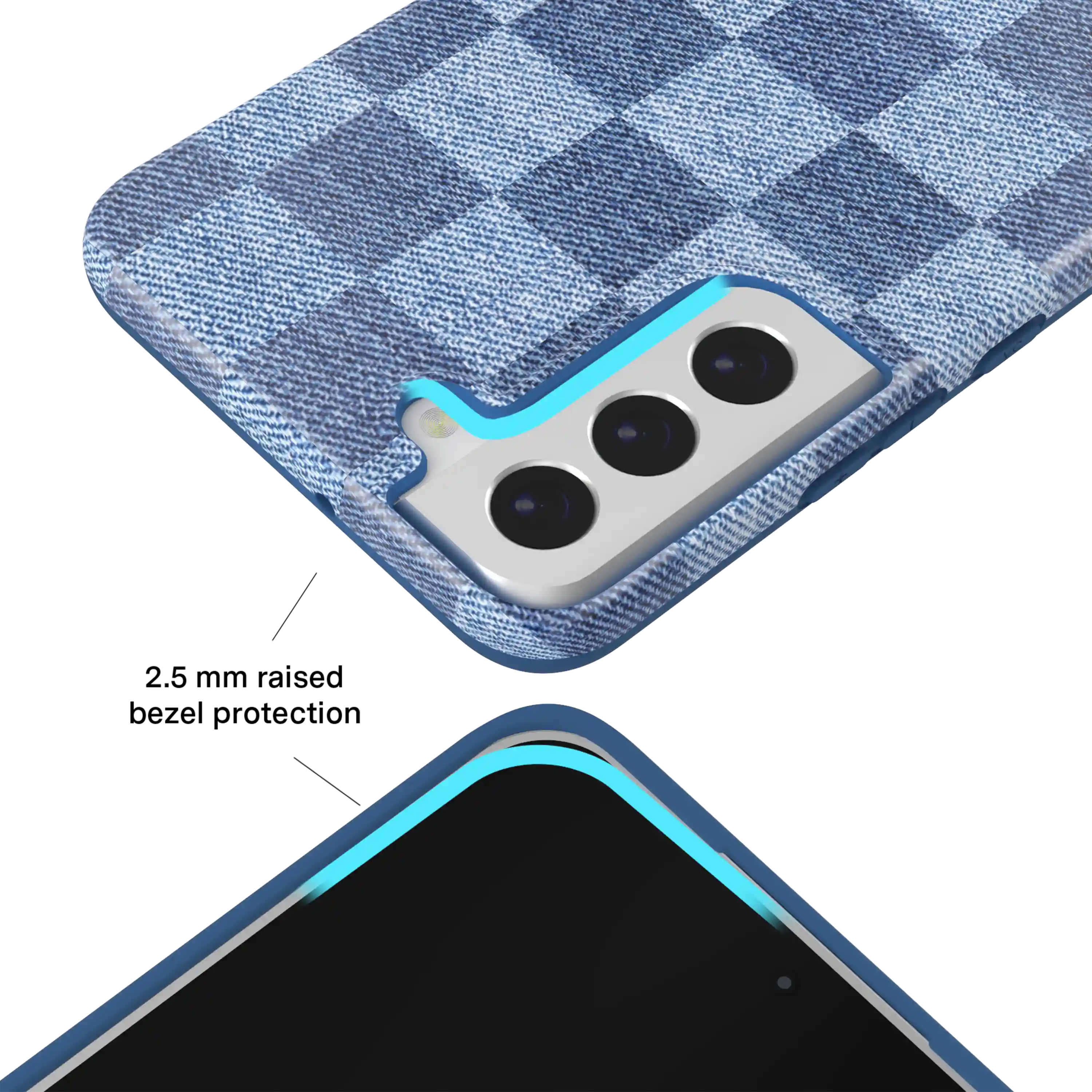 Denim Vibe Checkered Samsung Case