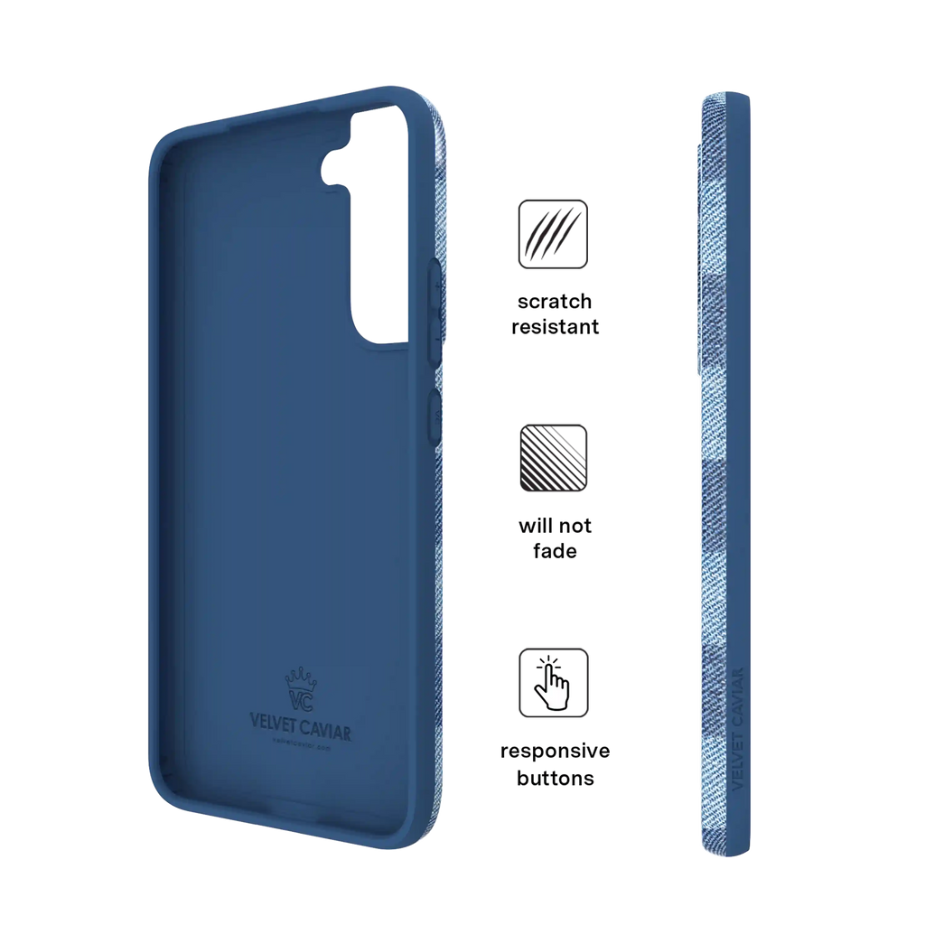Denim Vibe Checkered Samsung Case