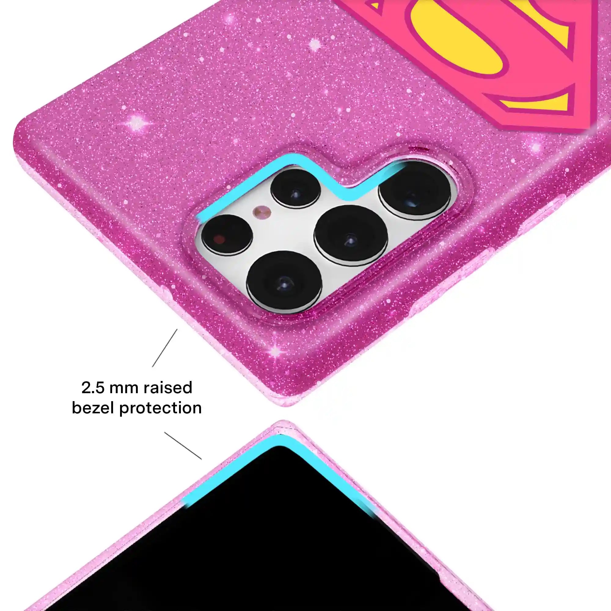 Supergirl Stardust Glitter Samsung Case