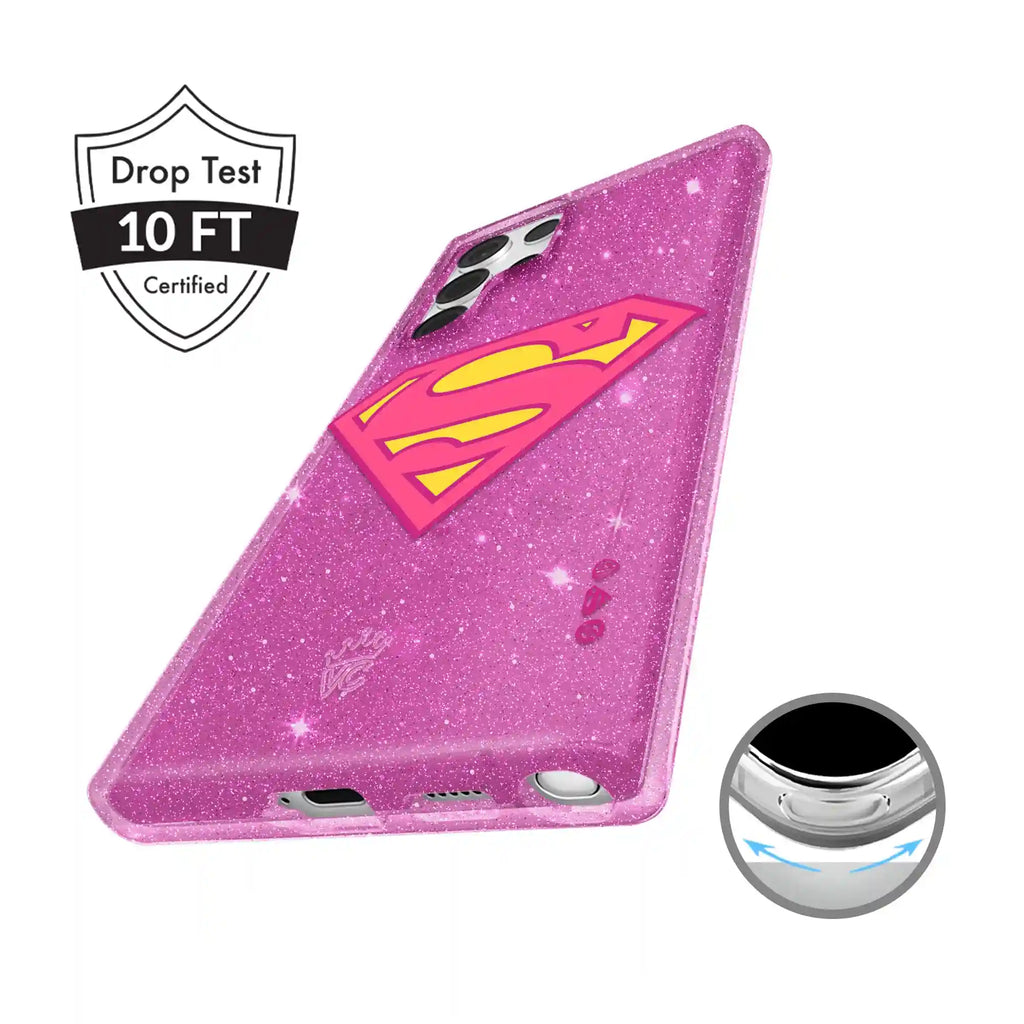 Supergirl Stardust Glitter Samsung Case