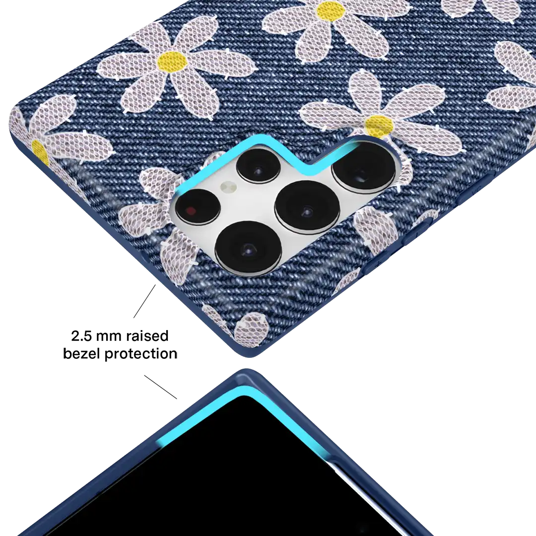 Denim Daisy Samsung Case