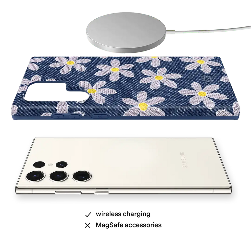 Denim Daisy Samsung Case