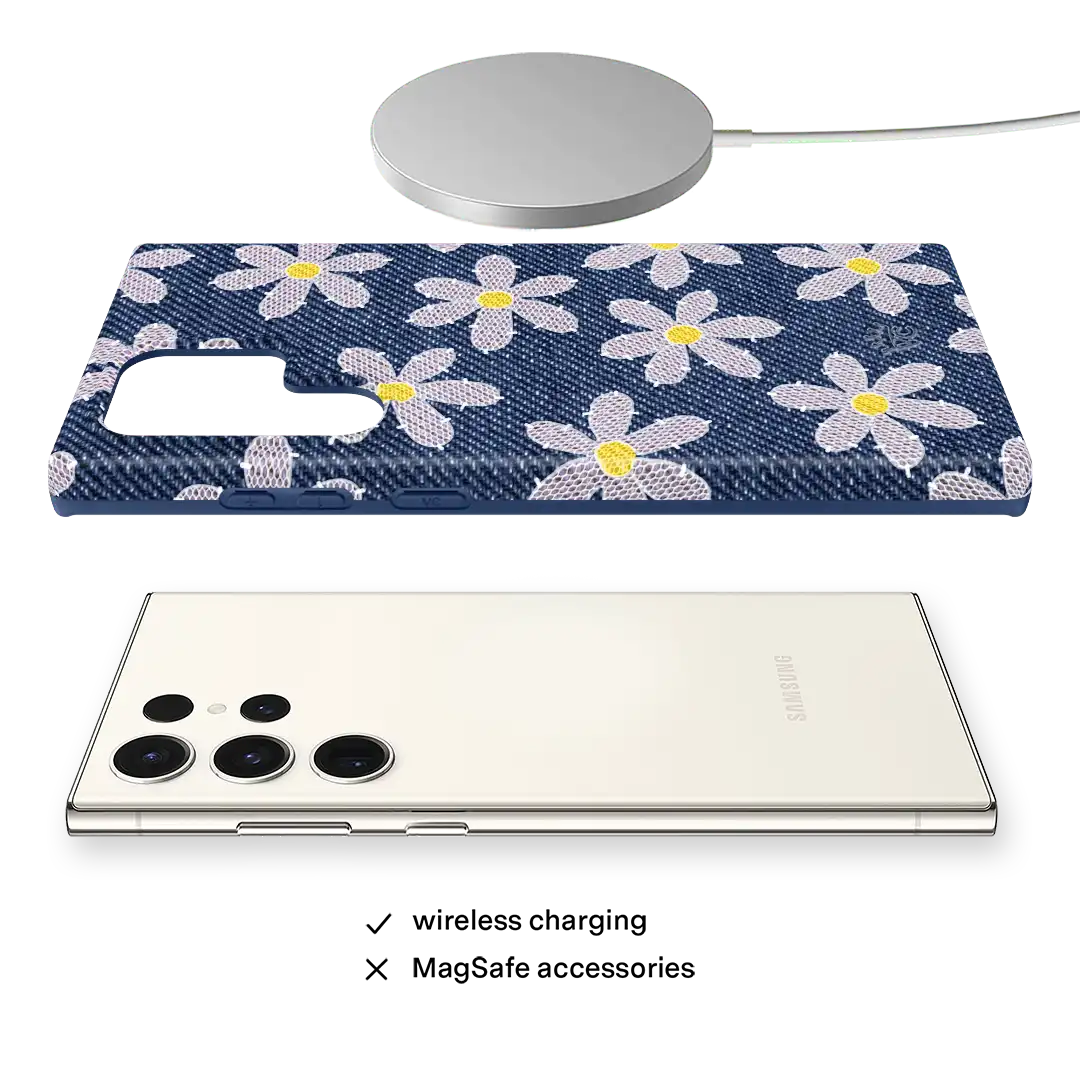 Denim Daisy Samsung Case