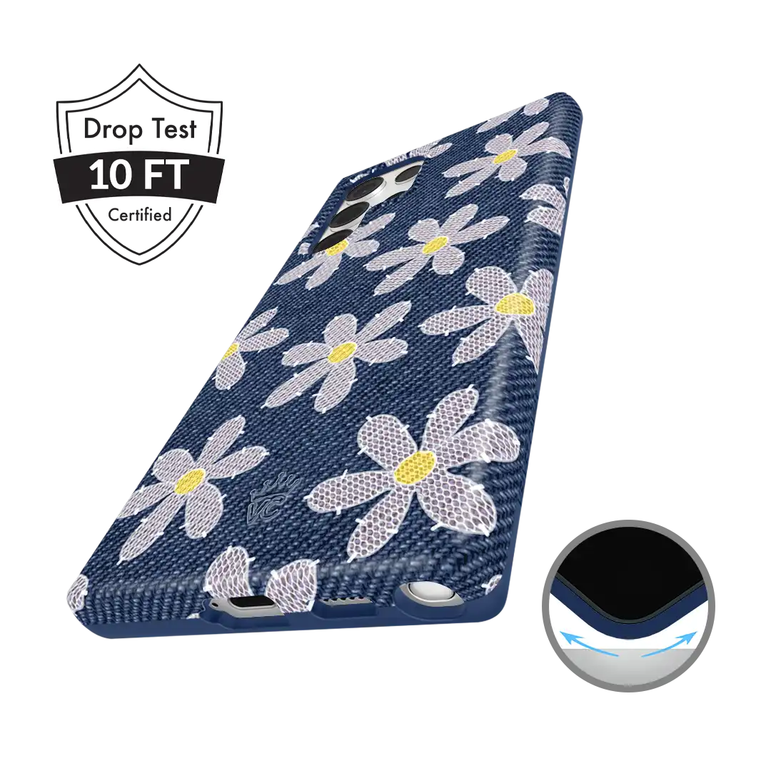 Denim Daisy Samsung Case