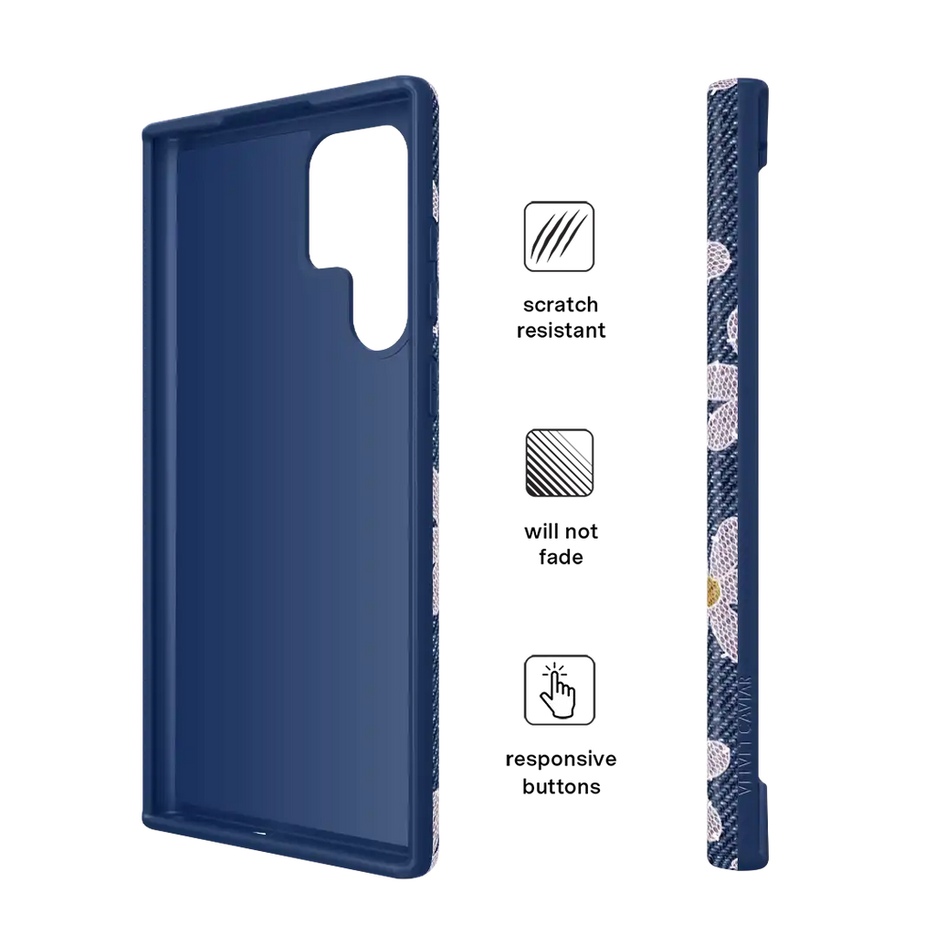 Denim Daisy Samsung Case