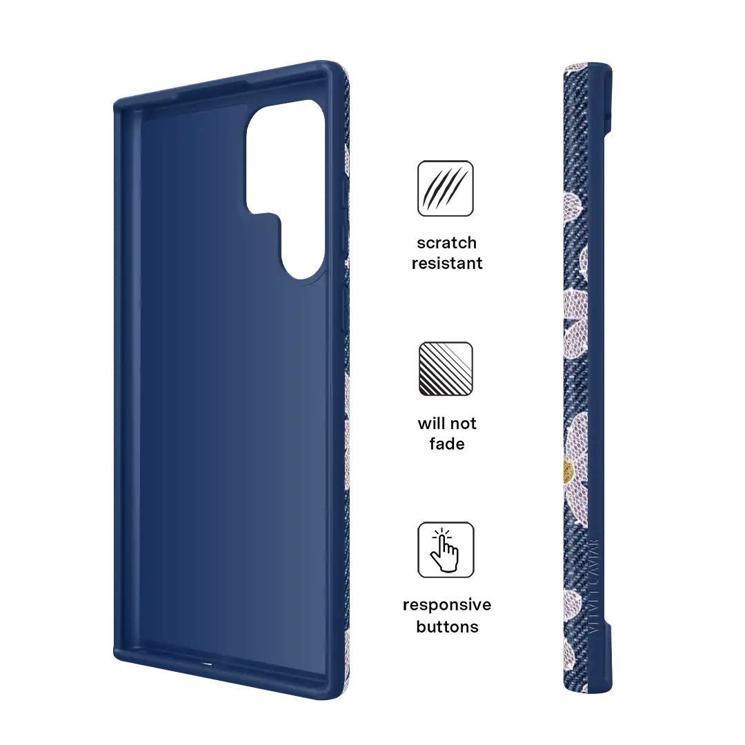 Denim Daisy Samsung Case