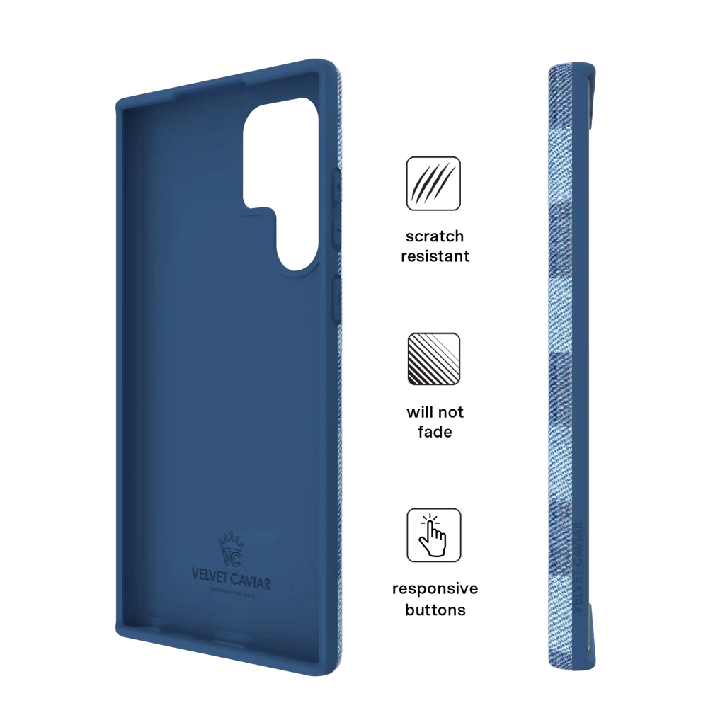 Denim Vibe Checkered Samsung Case