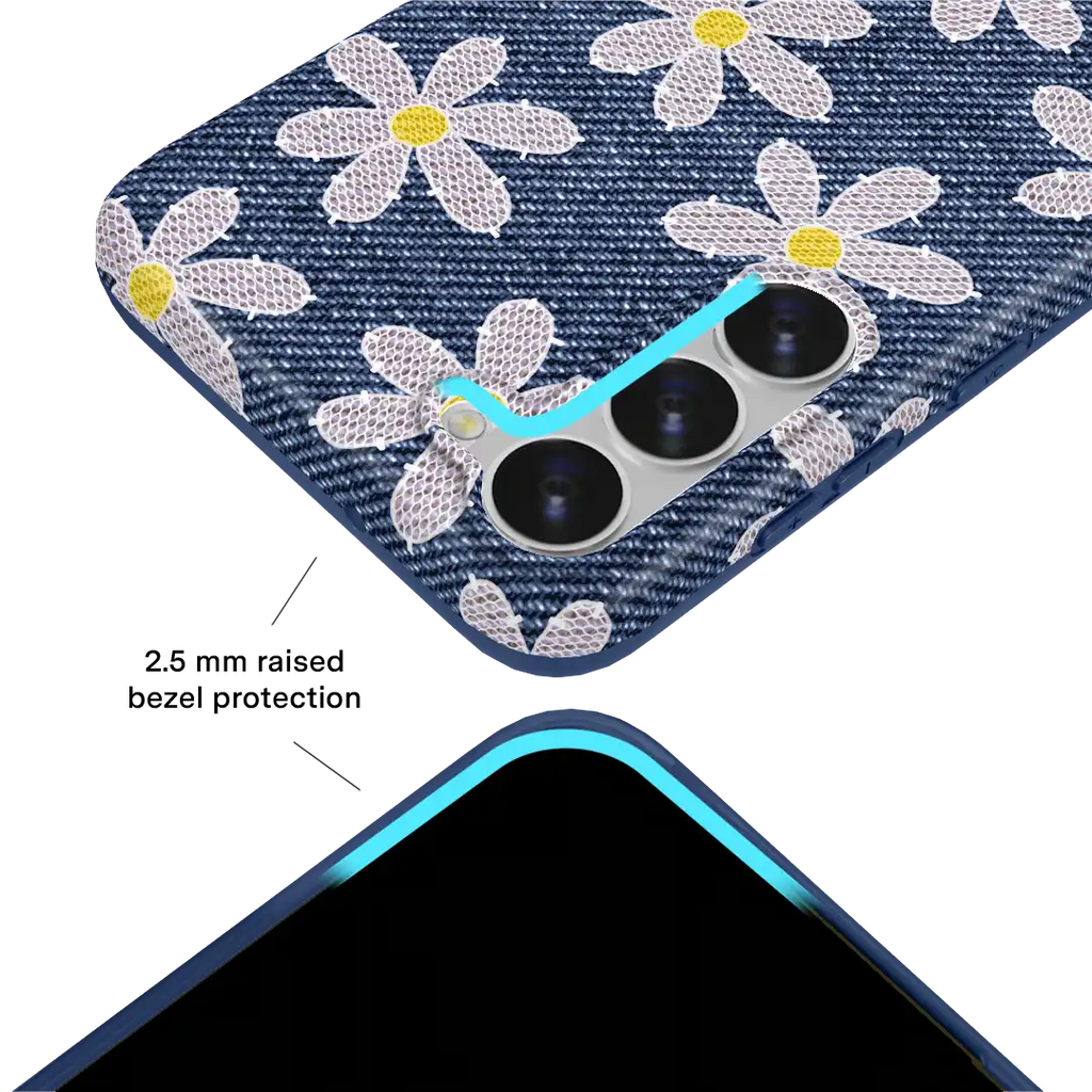 Denim Daisy Samsung Case