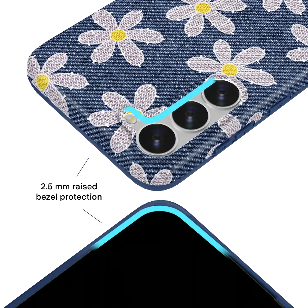 Denim Daisy Samsung Case
