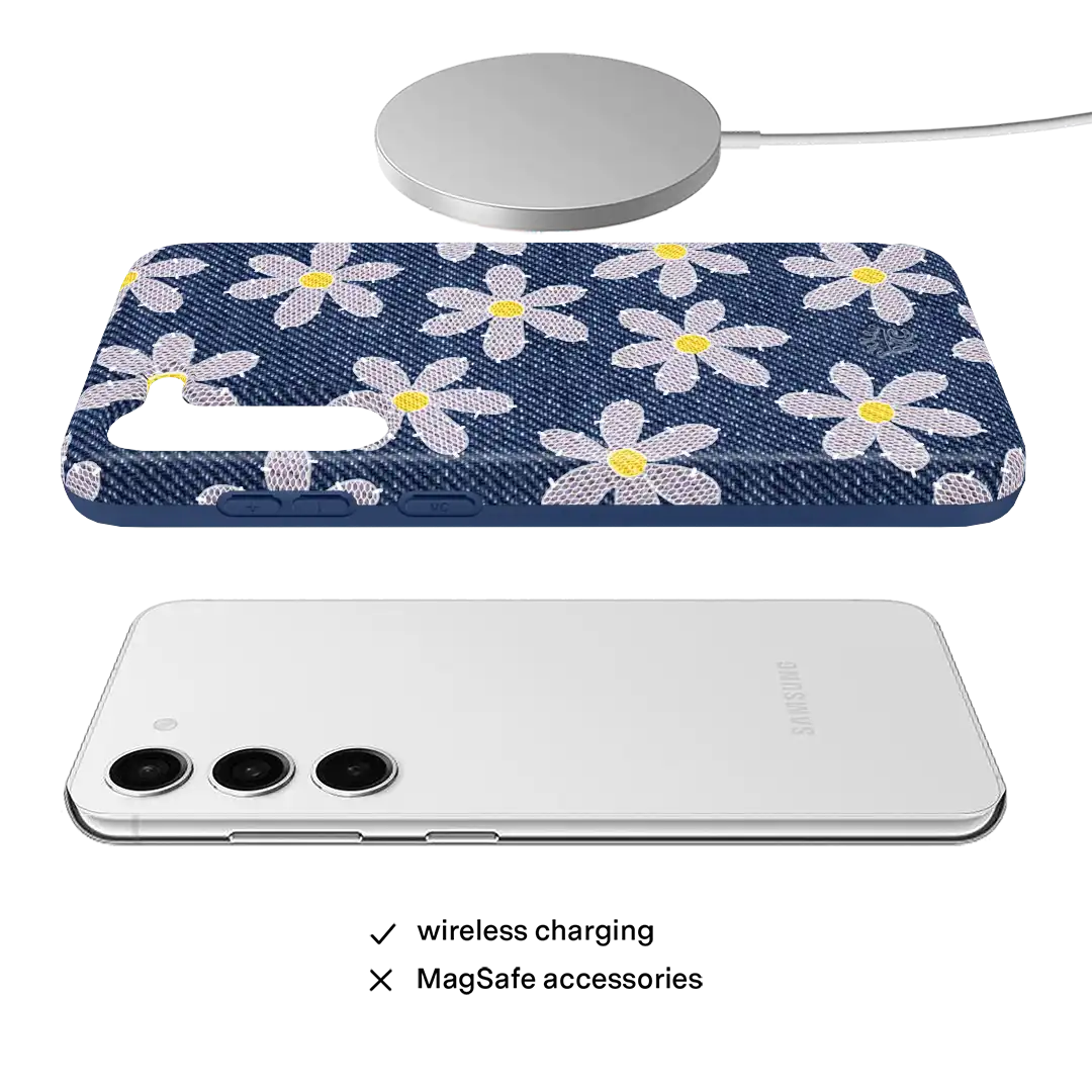 Denim Daisy Samsung Case