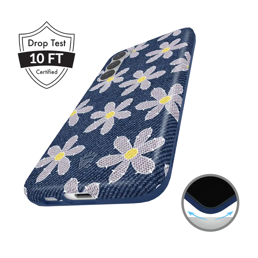 Denim Daisy Samsung Case