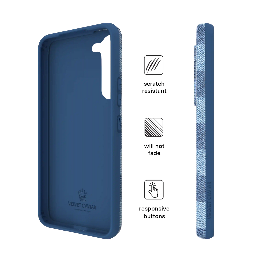 Denim Vibe Checkered Samsung Case