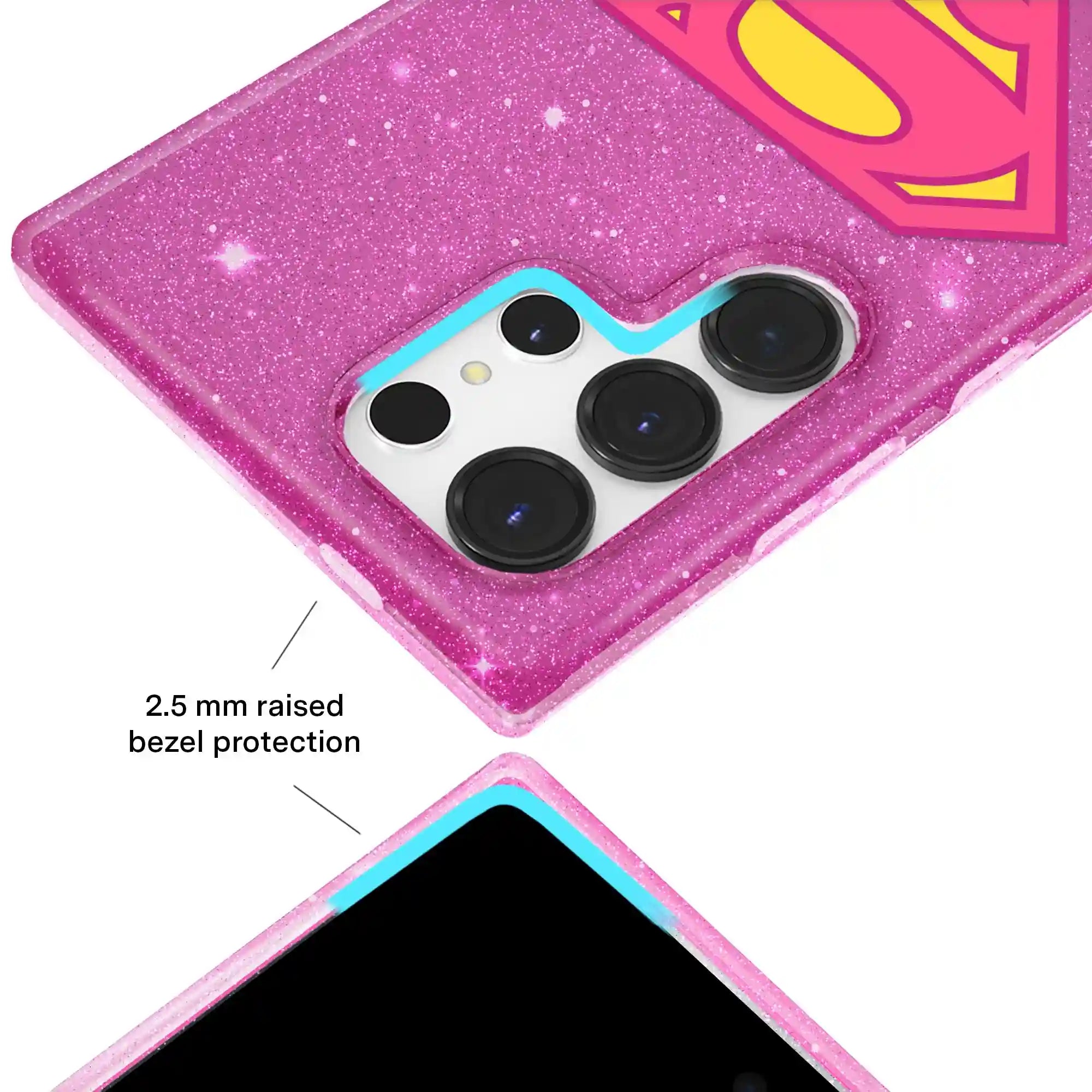 Supergirl Stardust Glitter Samsung Case