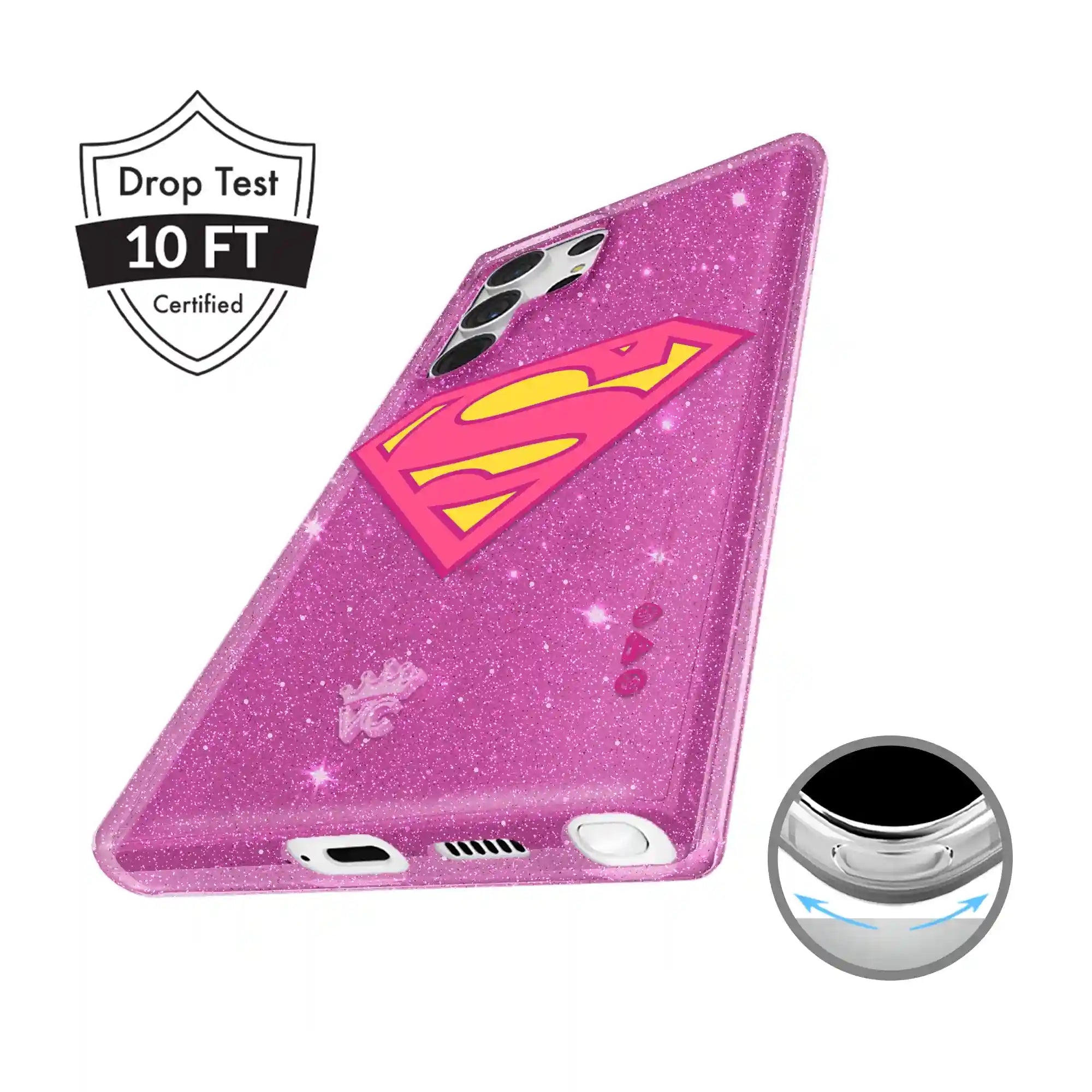 Supergirl Stardust Glitter Samsung Case