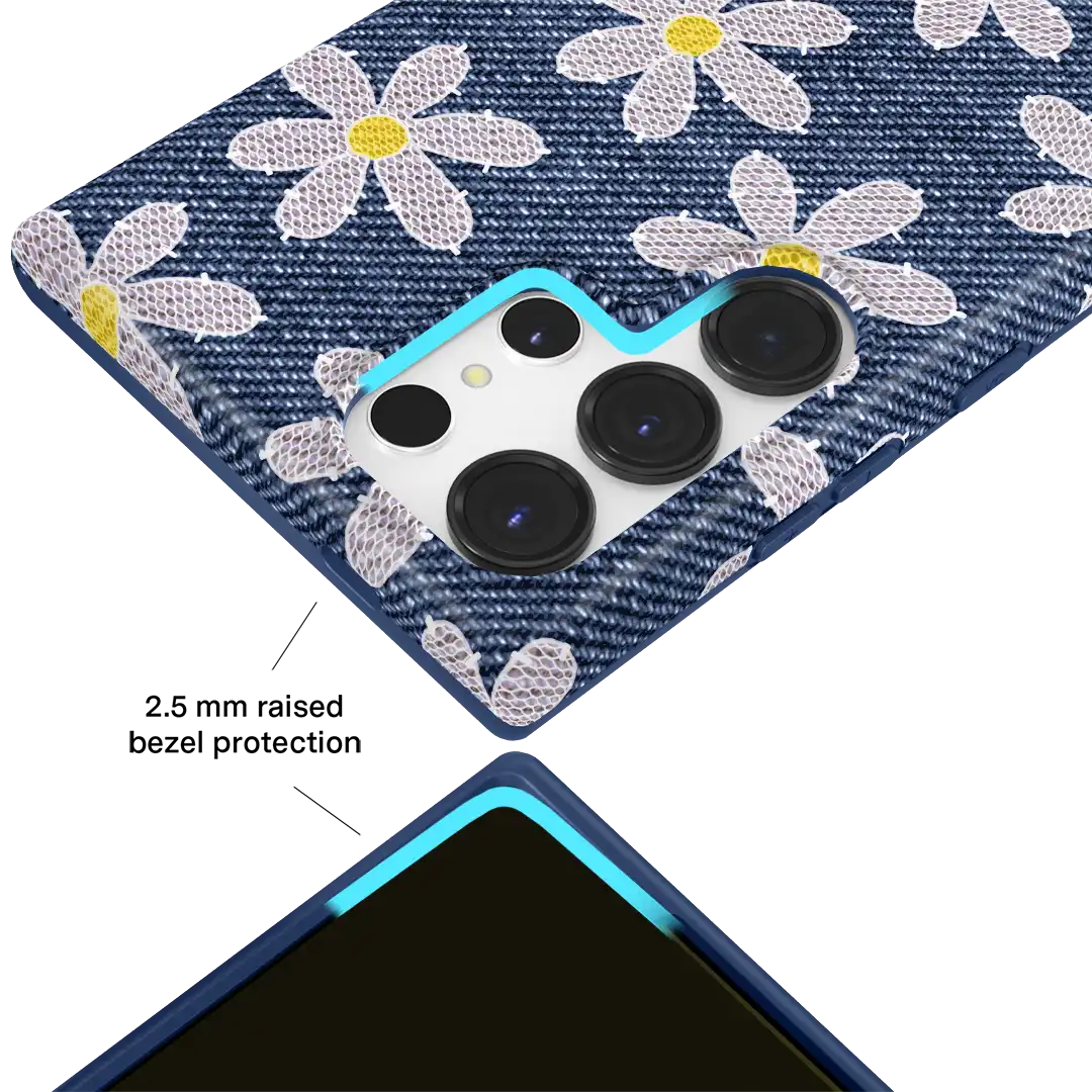 Denim Daisy Samsung Case