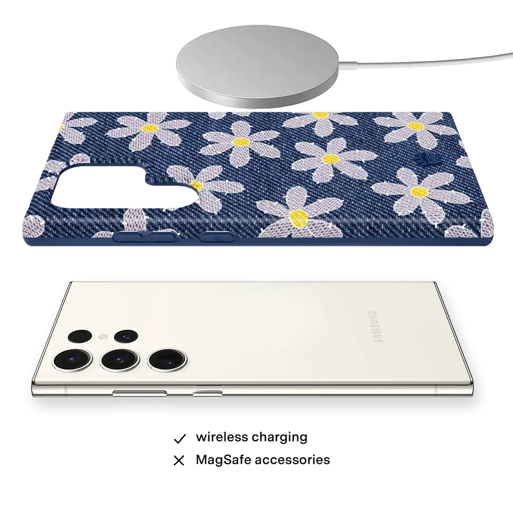 Denim Daisy Samsung Case