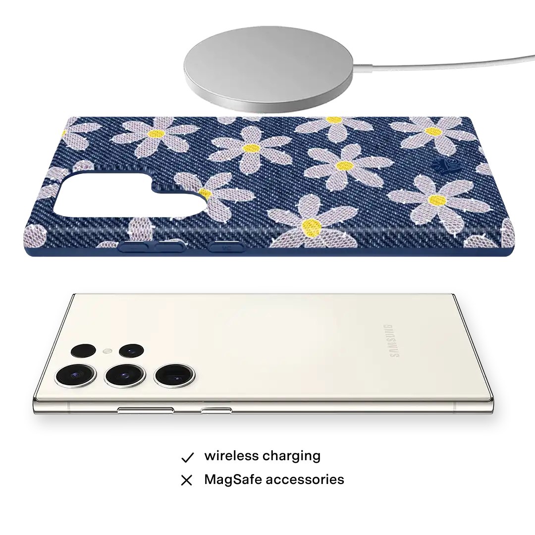 Denim Daisy Samsung Case