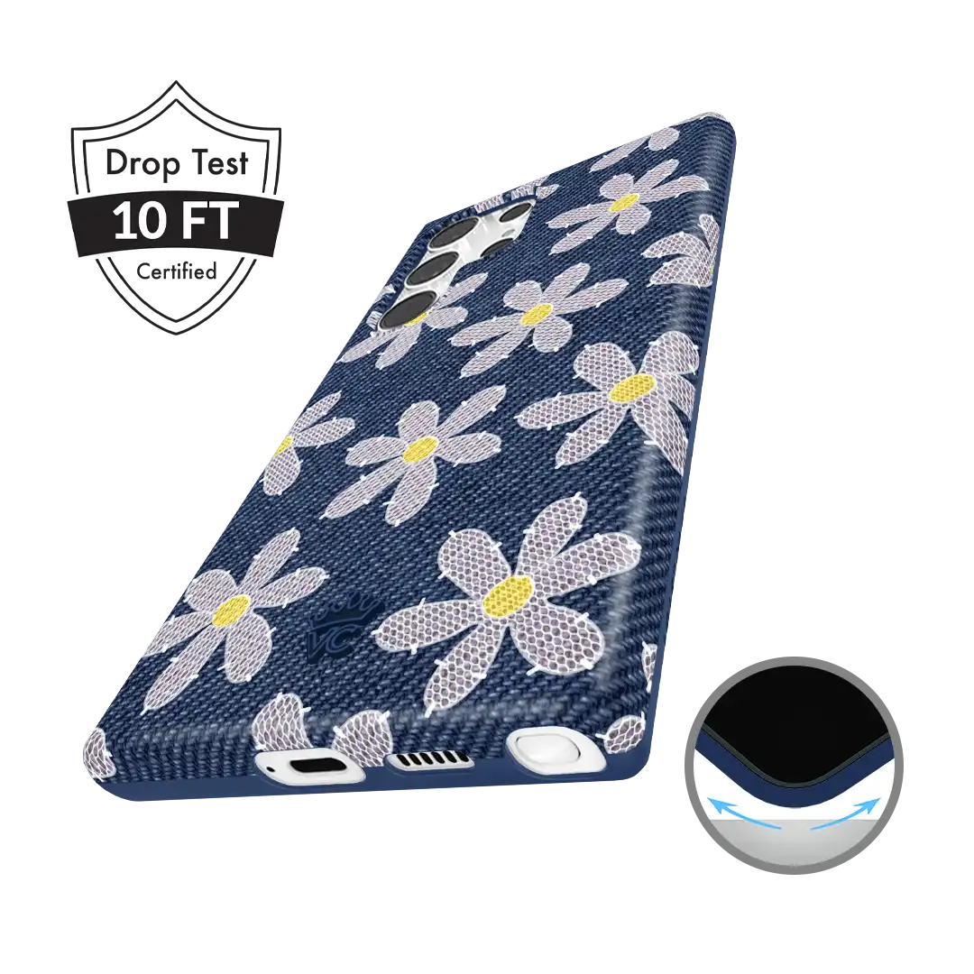 Denim Daisy Samsung Case