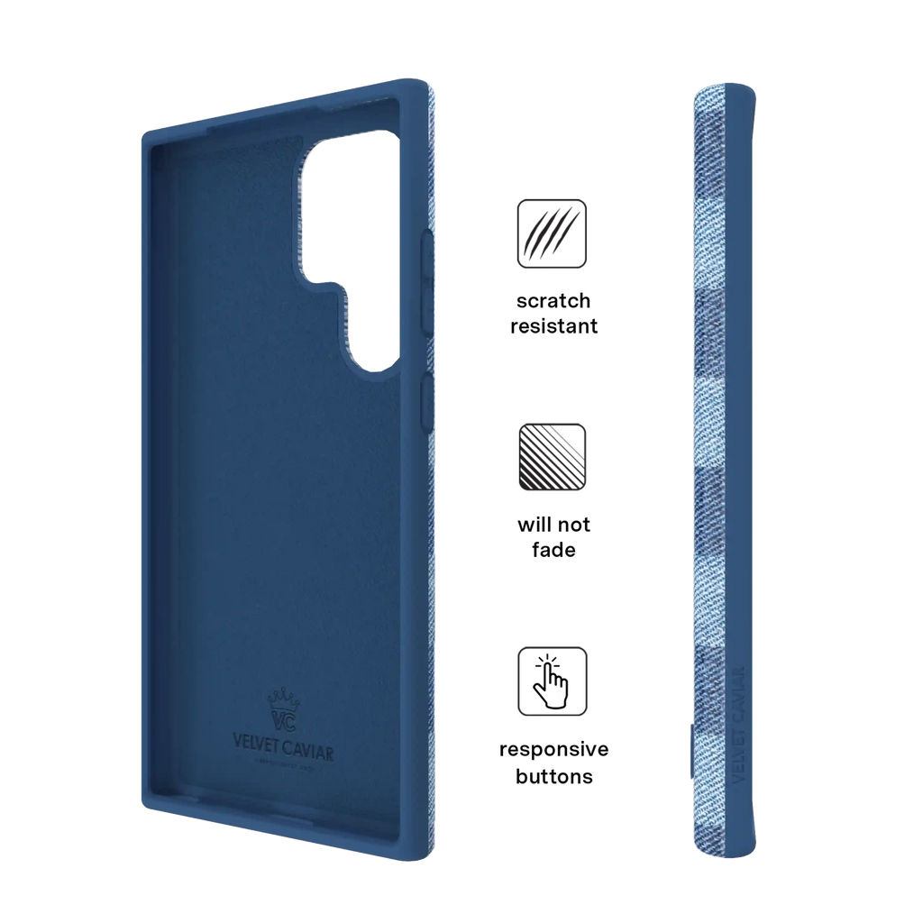Denim Vibe Checkered Samsung Case
