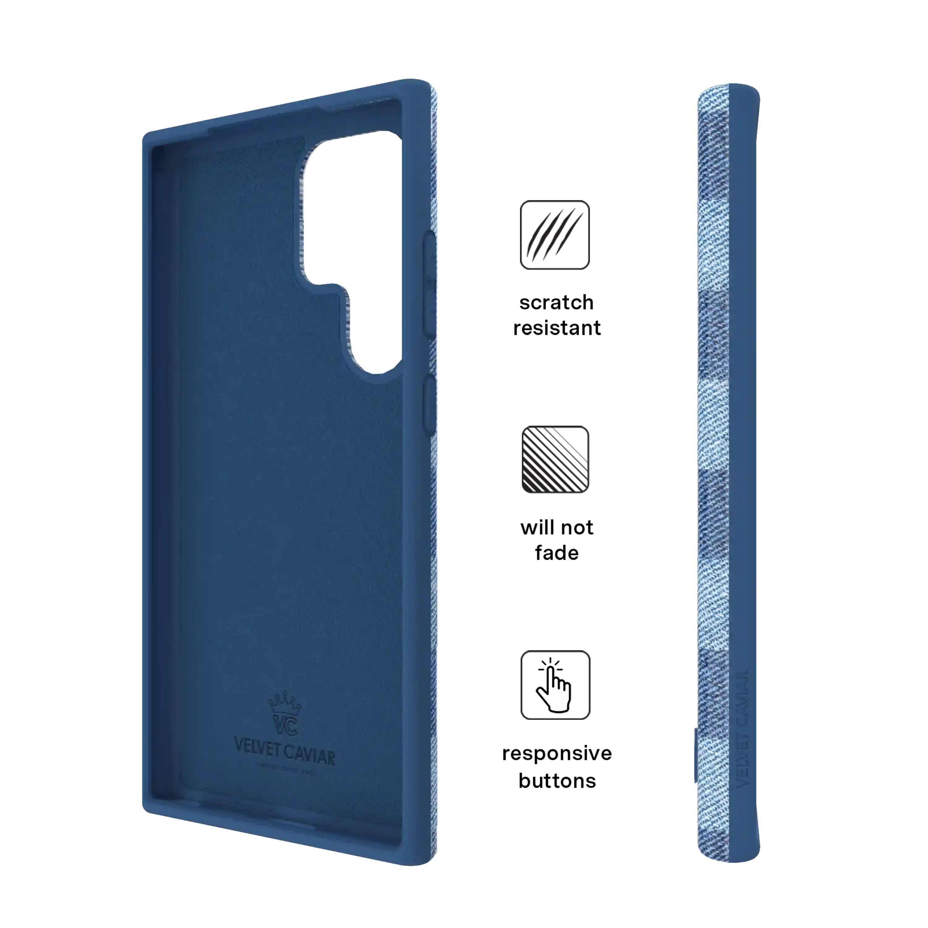 Denim Vibe Checkered Samsung Case