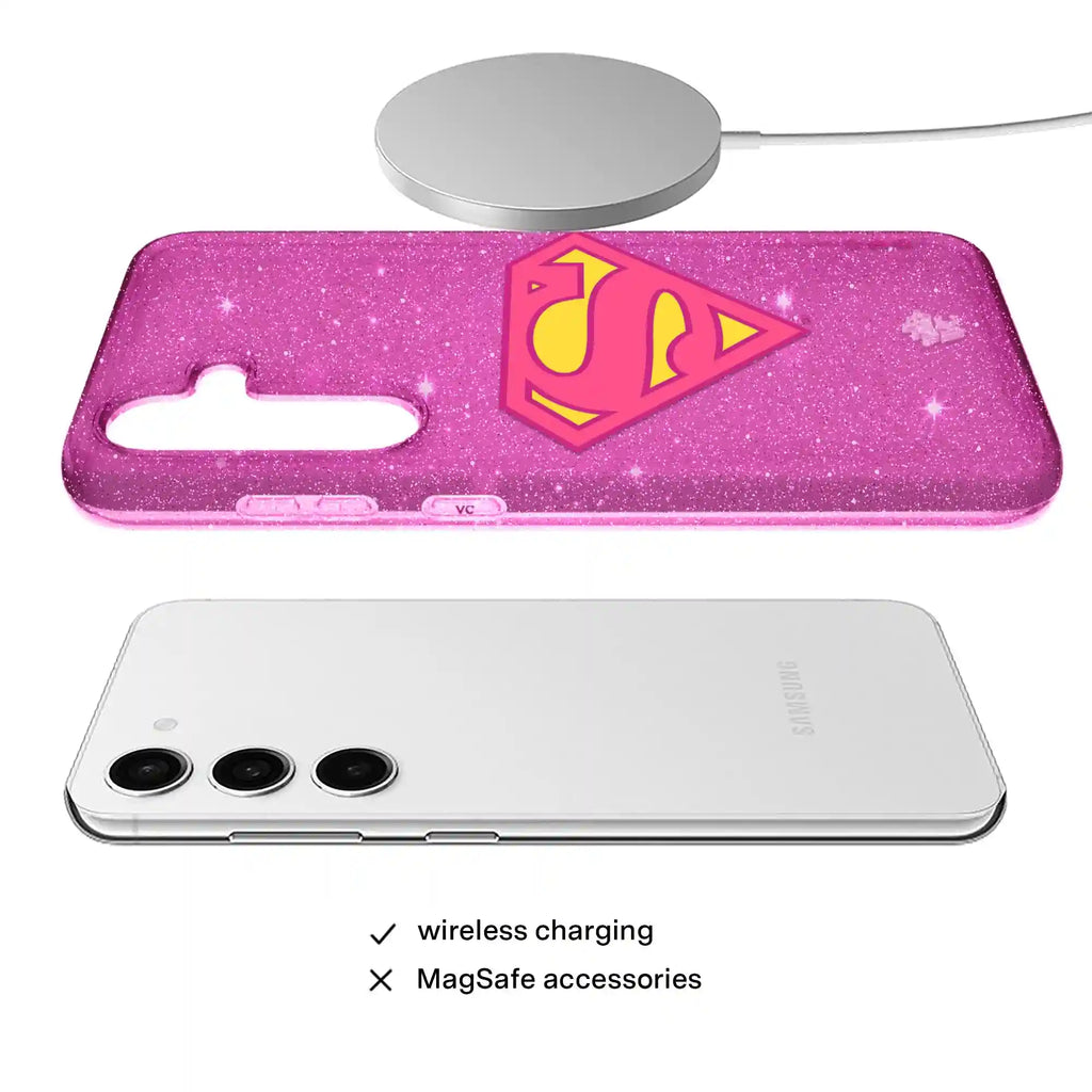 Supergirl Stardust Glitter Samsung Case