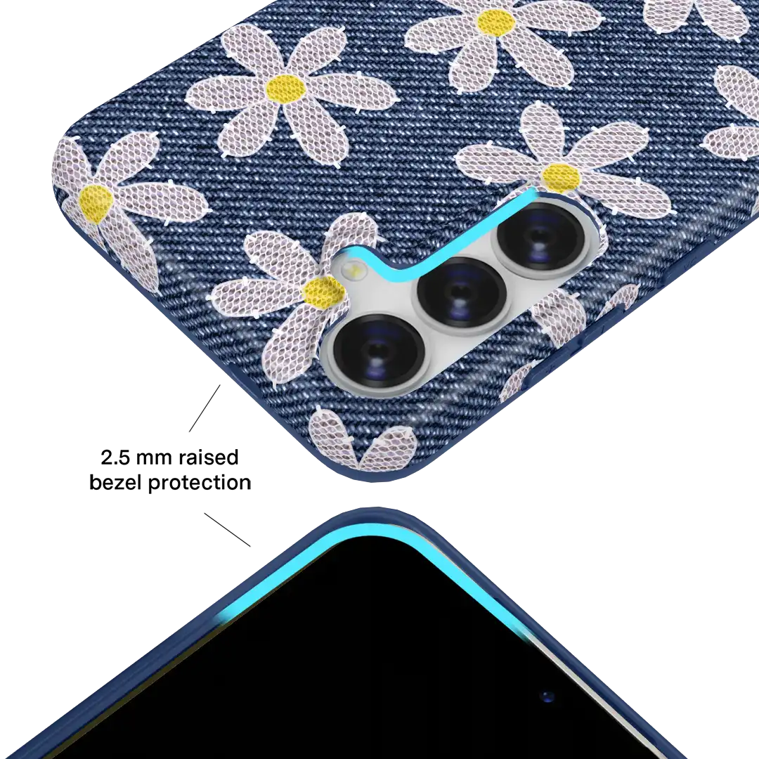 Denim Daisy Samsung Case