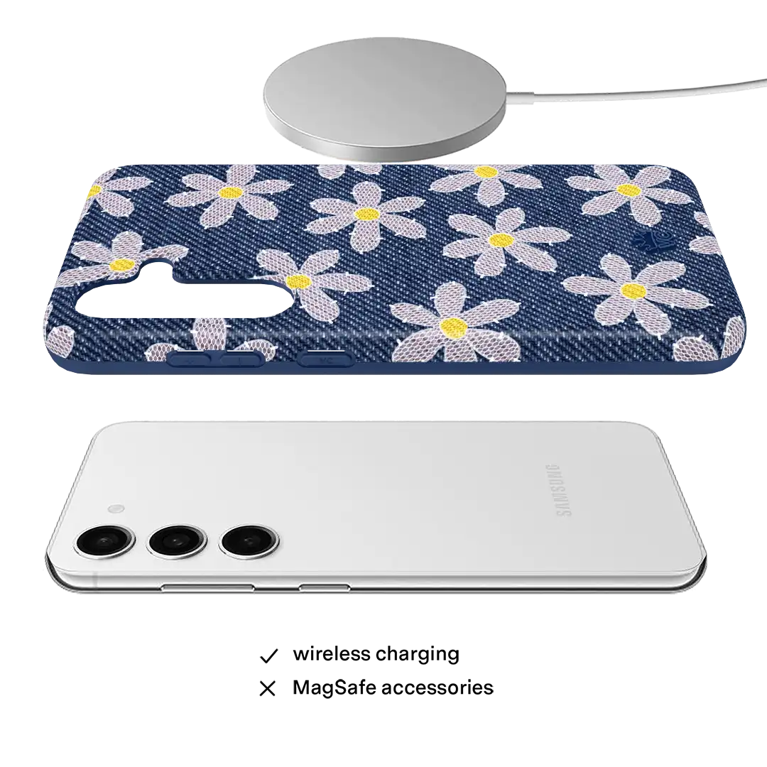 Denim Daisy Samsung Case