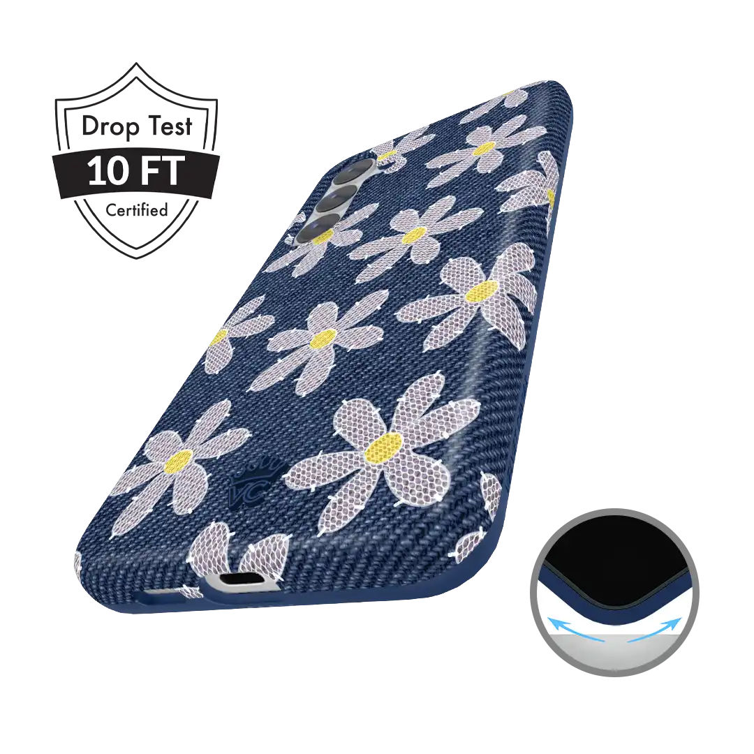 Denim Daisy Samsung Case