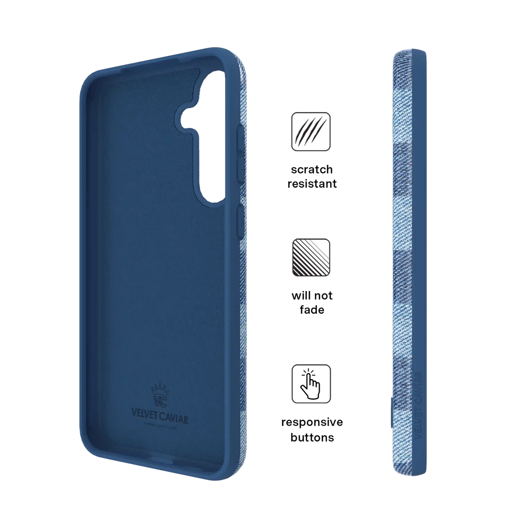 Denim Vibe Checkered Samsung Case
