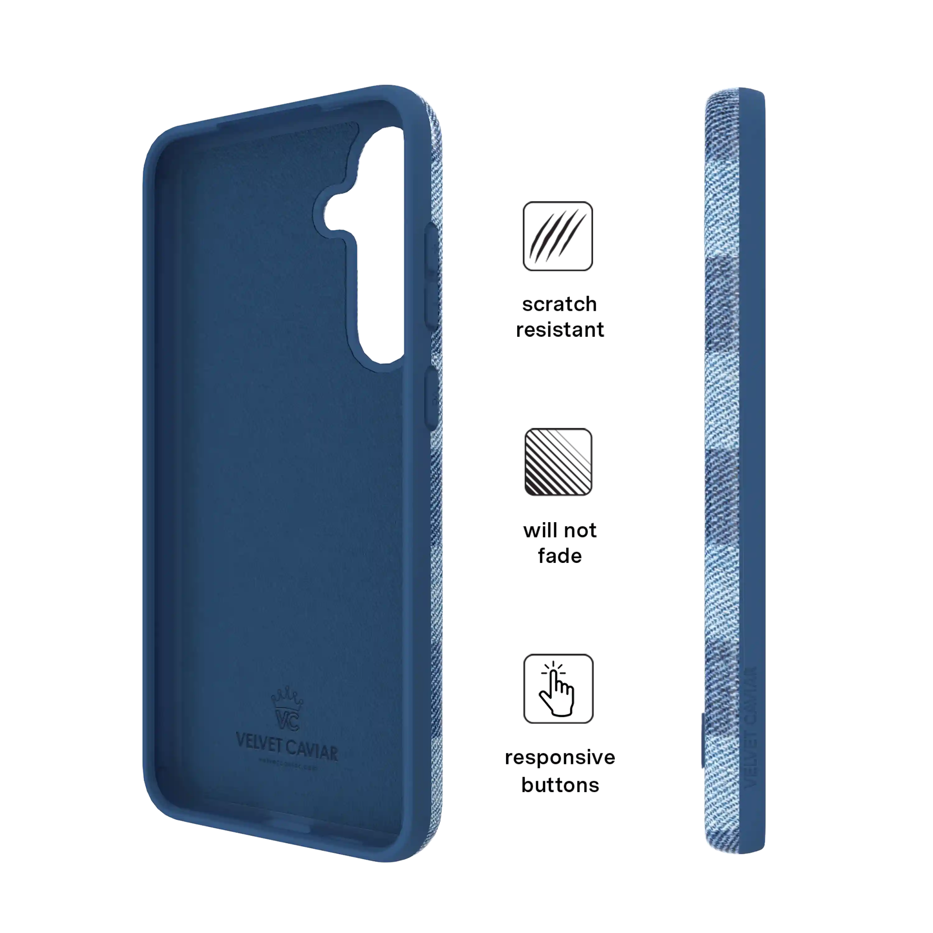 Denim Vibe Checkered Samsung Case