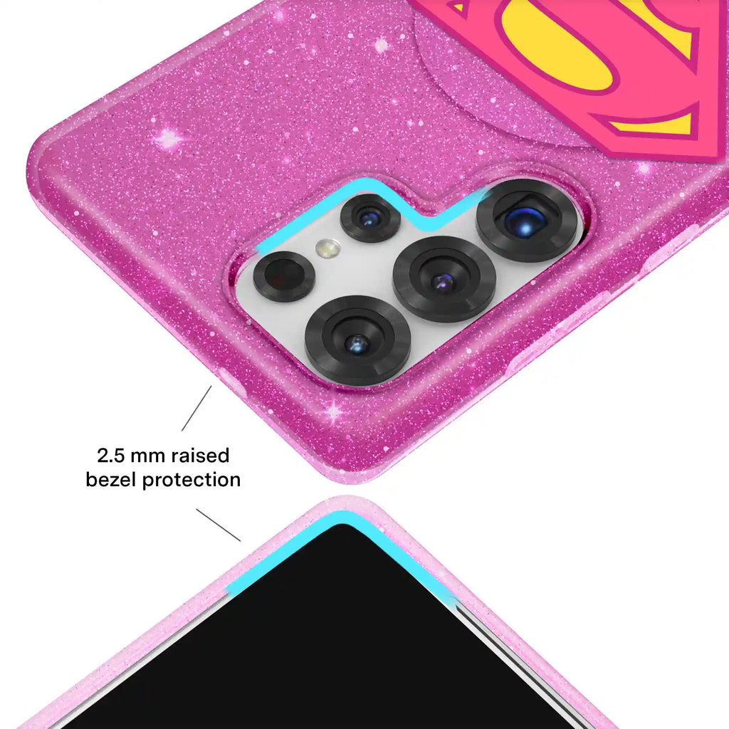 Supergirl Stardust Glitter Samsung Case