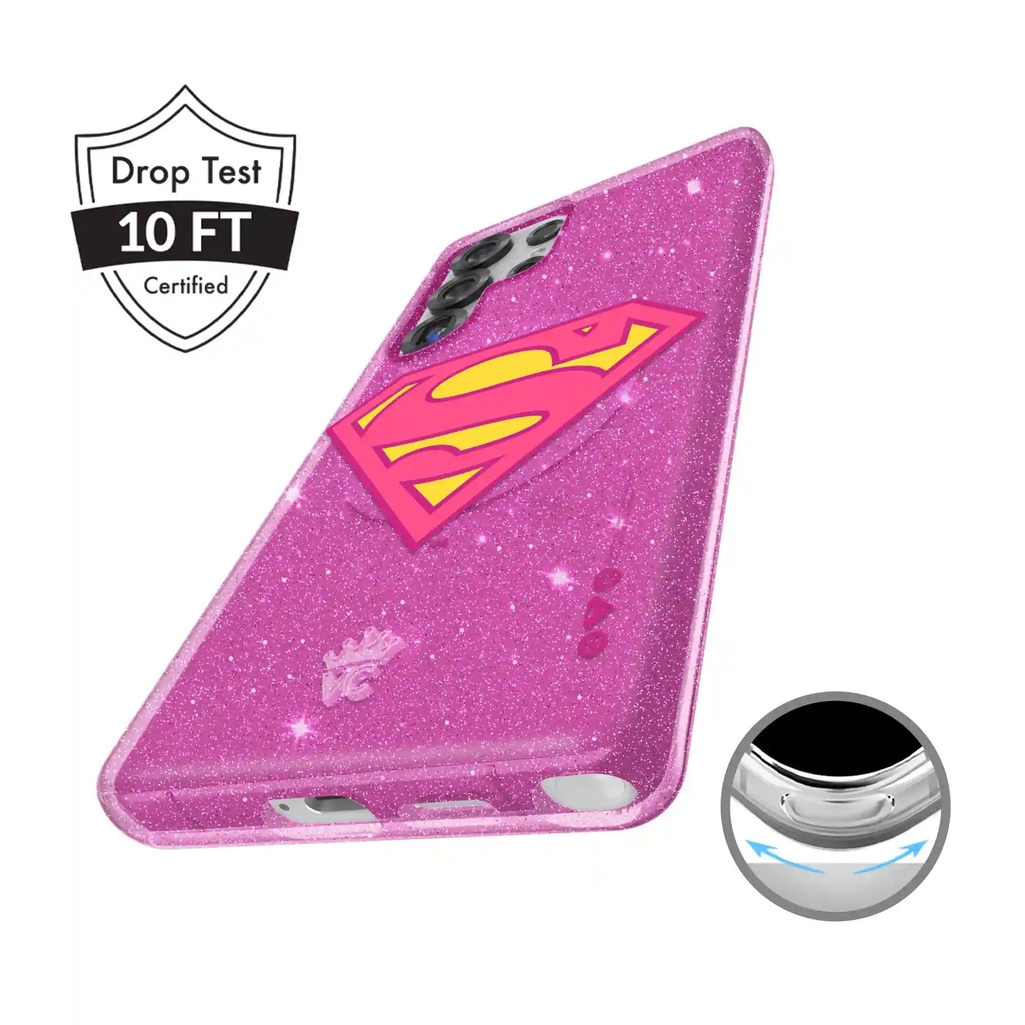 Supergirl Stardust Glitter Samsung Case