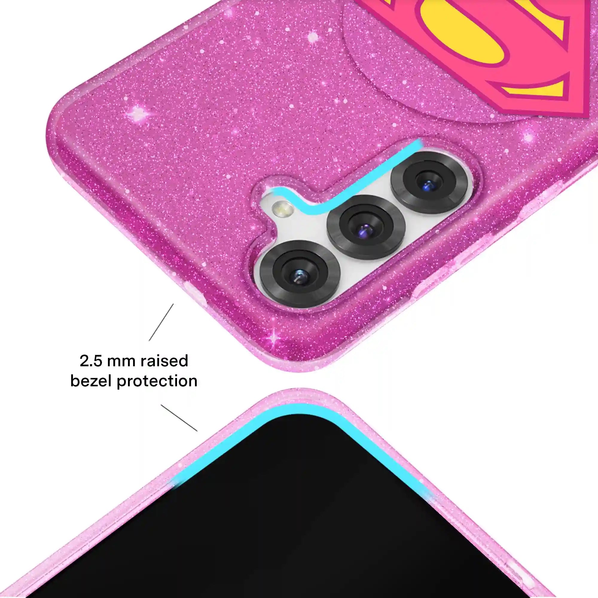 Supergirl Stardust Glitter Samsung Case
