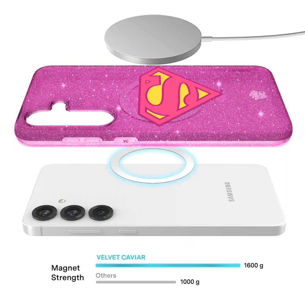 Supergirl Stardust Glitter Samsung Case
