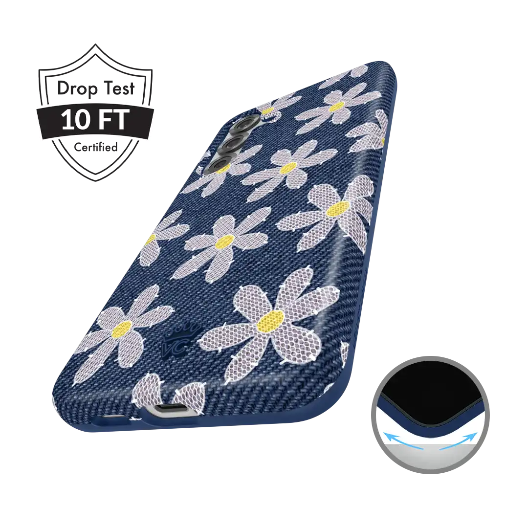 Denim Daisy Samsung Case