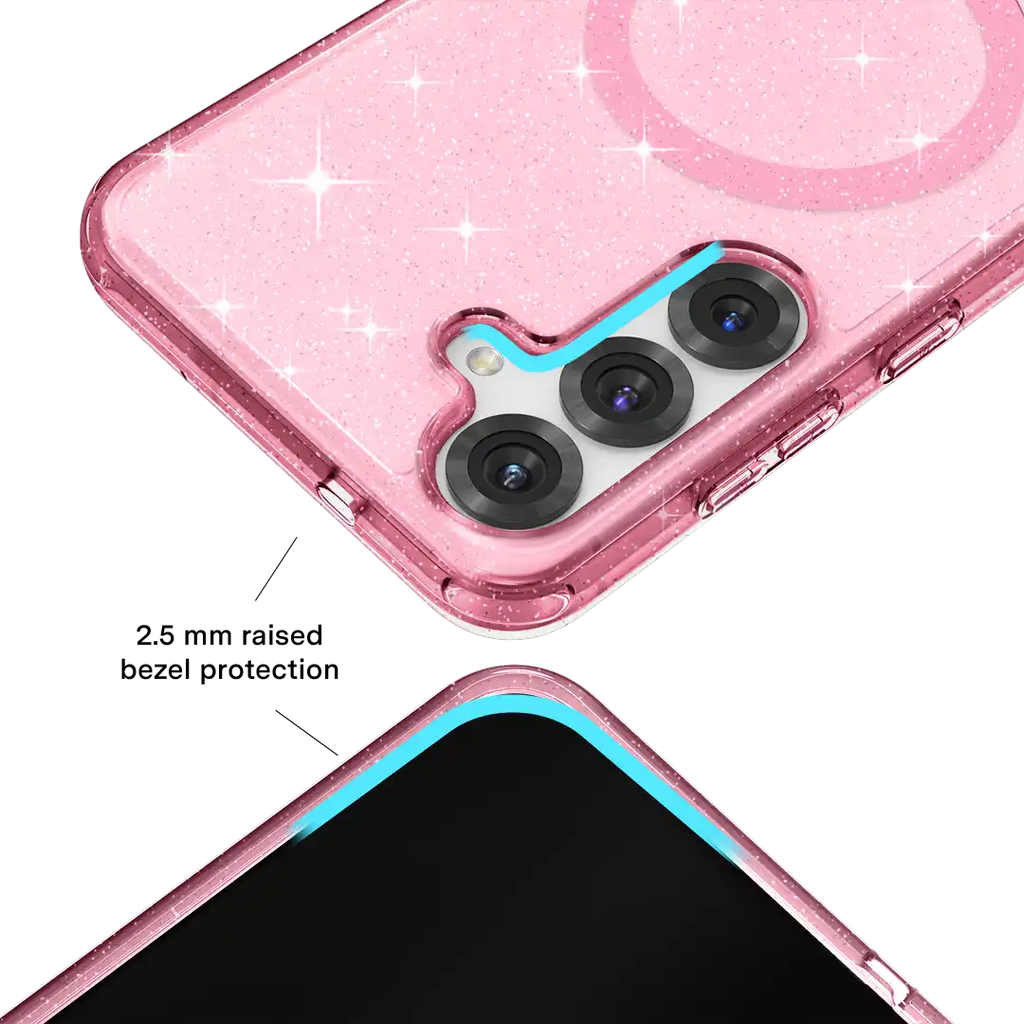 Pink Stardust Glitter Samsung Case