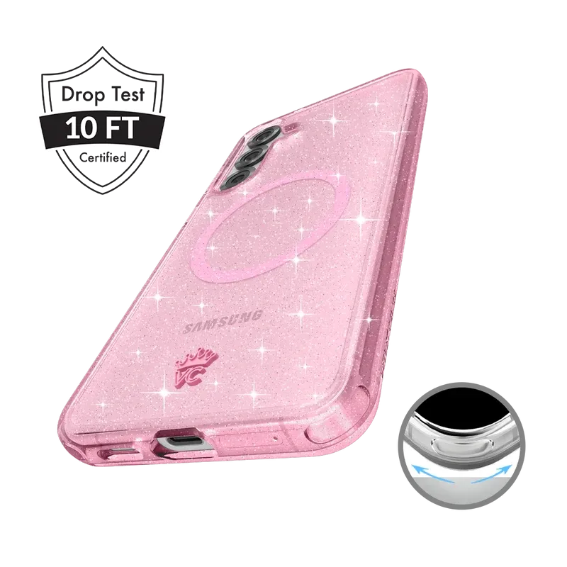 Pink Stardust Glitter Samsung Case