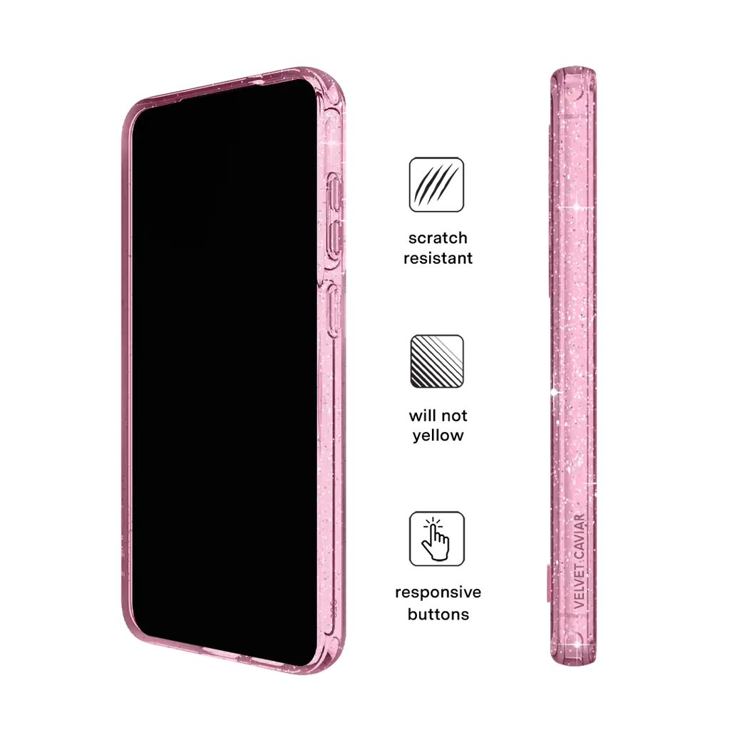 Pink Stardust Glitter Samsung Case