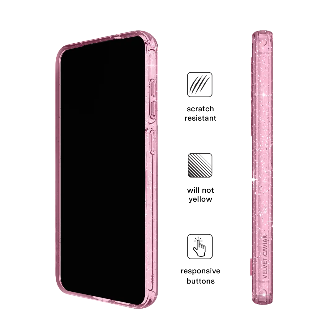 Pink Stardust Glitter Samsung Case