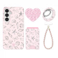 Pink Coastal Seashells Samsung Bundle Set
