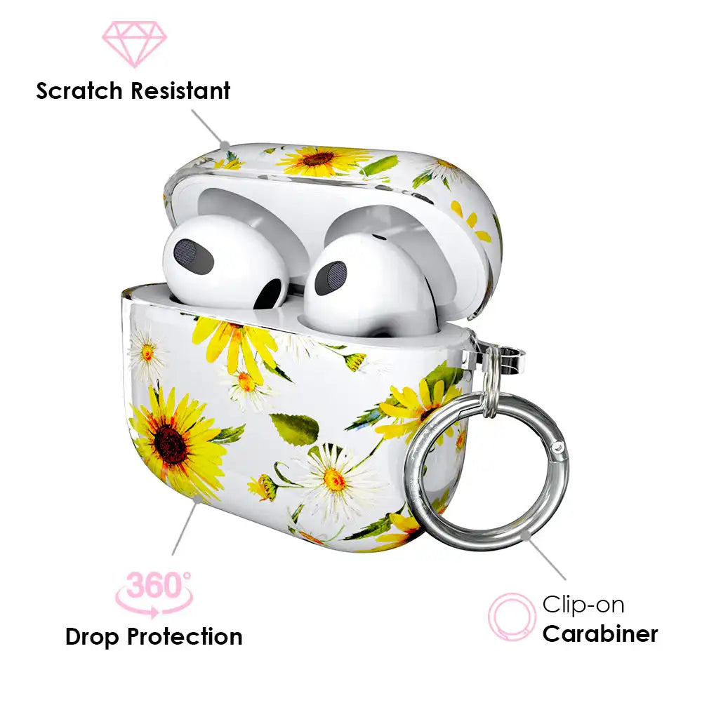 Sunflower Daisy Airpods Case