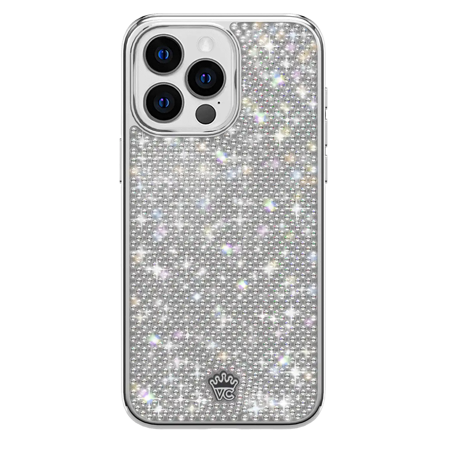 Chrome Caviar Crystals iPhone Case