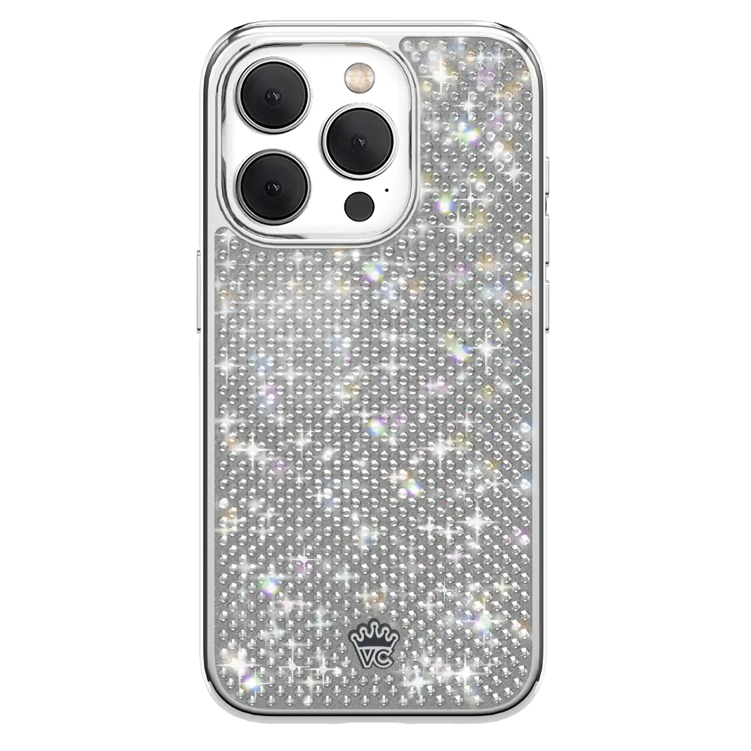 Chrome Caviar Crystals iPhone Case