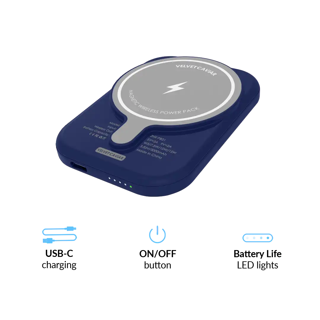 Preppy Teddy Portable MagSafe Charger Power Pack