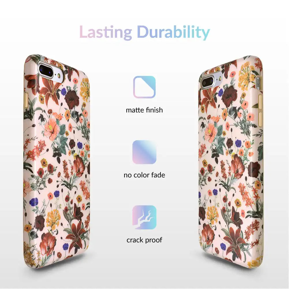 Nude Vintage Floral iPhone Case
