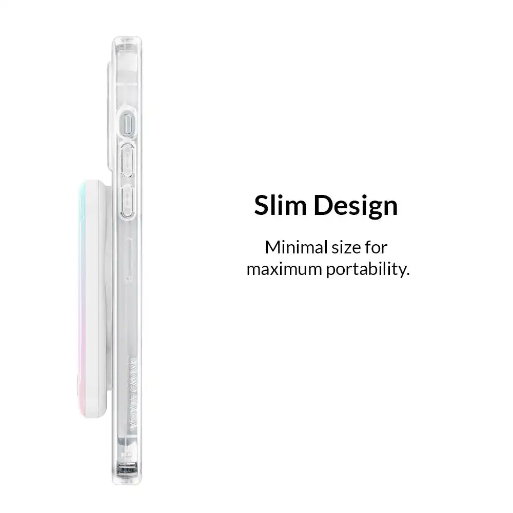 White Opal Portable MagSafe Charger Power Pack